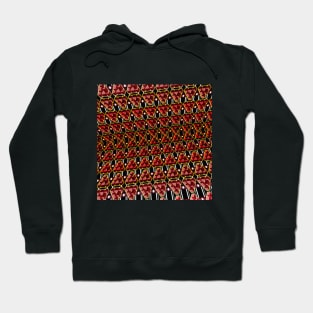 Red Optical Illusion Mosaic (Alternate version) Hoodie